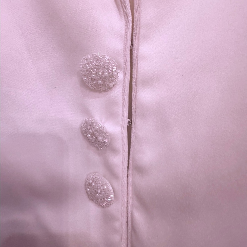 White satin lace blazer stunning - Picture 2 of 5